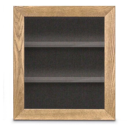 United Visual Products Indoor Enclosed Combo Board, 42"x32", White Frame/Black & Surf UVCB4232W-BLACK-SURF